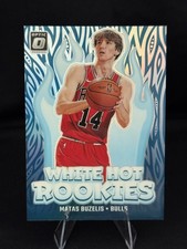 2024-25 Panini Donruss Optic White Hot Rookies Matas Buzelis #10 Holo Prizm RC