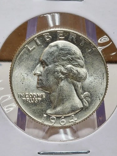 1964-D Washington Quarter Raw Choice BU