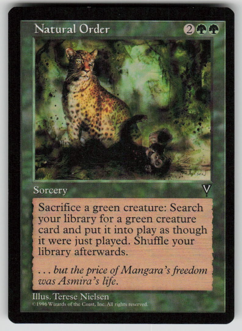 Natural Order Rare Visions MTG Near Mint