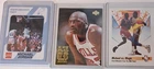 Michael Jordan NBA/Collegiate 3-Card Lot SkyBox Upper Deck