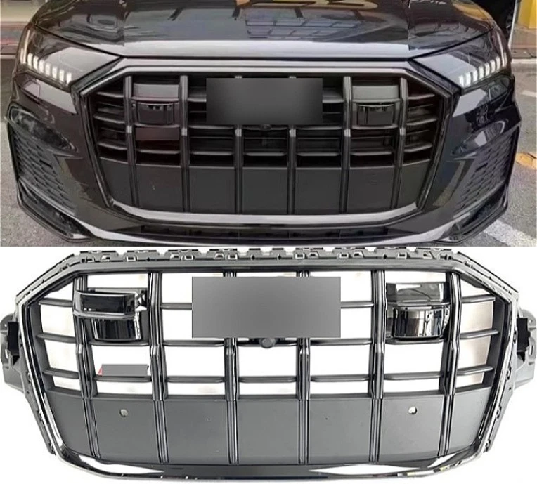 For Audi 2021---2022 Q7 SQ7 RSQ7 Black Front bumper mesh Grill grille - Image 2 of 4