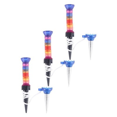 3Pcs Durable Plastic Golfs Tees Multicolor Professional Golfs Training Aids