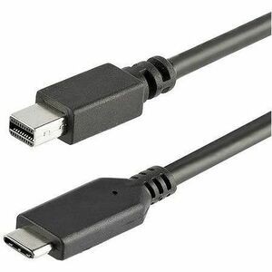 Startech 1 m/3,3 Fuß USB-C auf Mini Displayport Kabel 4K 60 Hz schwarz USB 3.1 Typ