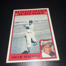 Sharp 1972 Topps #343 Willie Stargell Pittsburgh Pirates Boyhood Photos Card-EX