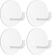 Adhesive Hooks Small Metal Shower Wall Stick on Hooks Waterproof 2 Extra