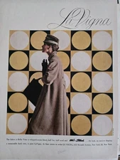 1956 Womens La Vigna Bella Vista Stroock Cashmere Coat Vintage fashion  ad 