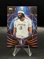 Topps Midnight 2025 Anthony Davis MF-11 Mavericks Moonfall Serial /75 NBA Card