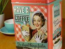 NOSTALGIC-ART Kaffeedose Retro Vintage 50er Jahre Have A Coffee Blechdose