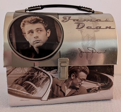 James Dean Domed Metal Lunch Box   Vandor 2002   American Legend Collectible 