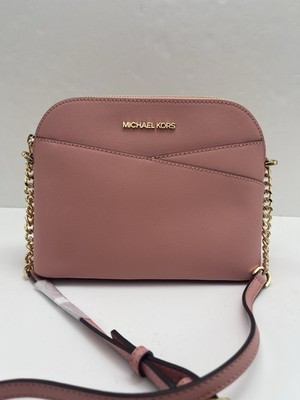 MICHAEL KORS Jet Set Travel Medium Dome Crossbody XCROSS XBODY Bag Primrose  NWT