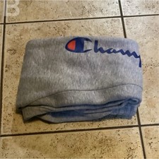 Champion Boys Gray Jogger Sweatpants S 8 Drawstring Elastic Waist Tapered Leg