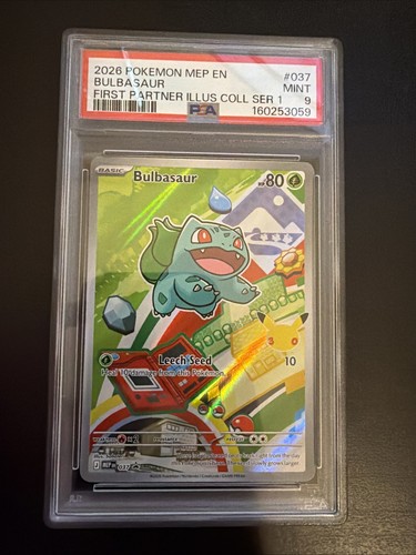 2026 POKEMON MEP EN-ME BLACK STAR PROMO #037 BULBASAUR PSA 9 MINT
