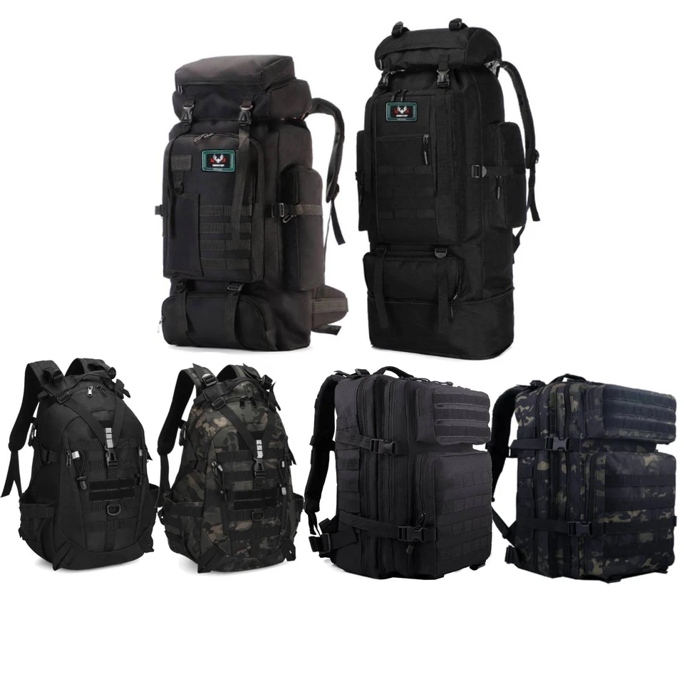 HUNTVP 30L 35L 40L 70L100L Army Rucksack Molle Armee Trekking Bundeswehr Kampfrucksack
