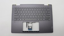 Lenovo Yoga 7 14ARP8 Keyboard Palmrest Top Cover Arabic Storm Grey 5CB1L48312