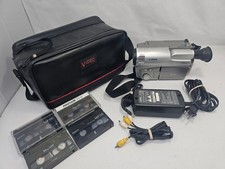 Canon ES410V 8mm Camcorder Bundle Bag Tapes AS-IS Parts Only Not Working