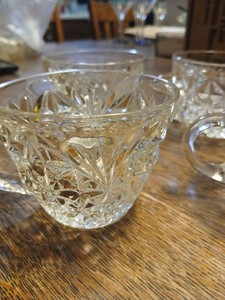 Vintage 1950"s  Anchor Hocking  Arlington Punch Cups, Set Of 4; 2 1/2" X 3 1/4"