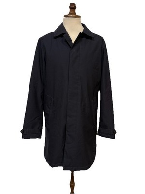 Z ZEGNA Mantel Navy Microtene Thermore 100% Polyester L Wasserdicht 5000mm   