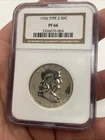 1956 50C Franklin Silver Half Dollar Proof Type 2 NGC PF 66