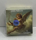 5 Gram Silver Cupid, By Pan Silver, .999 Pure 0253/1000 Sealed