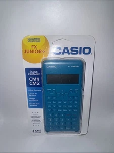 Casio FX Junior+ Calculatrice scientifique École de Français Bleu Edition CM1 CM2 Scellé