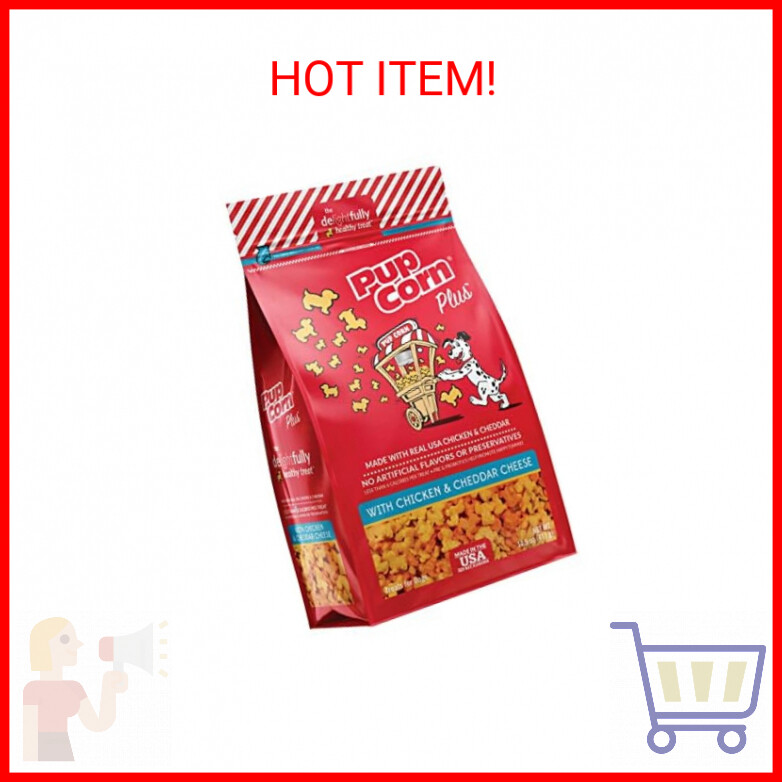 Puffed Dog Treats with Prebiotics & Probiotics Chicken & Cheddar