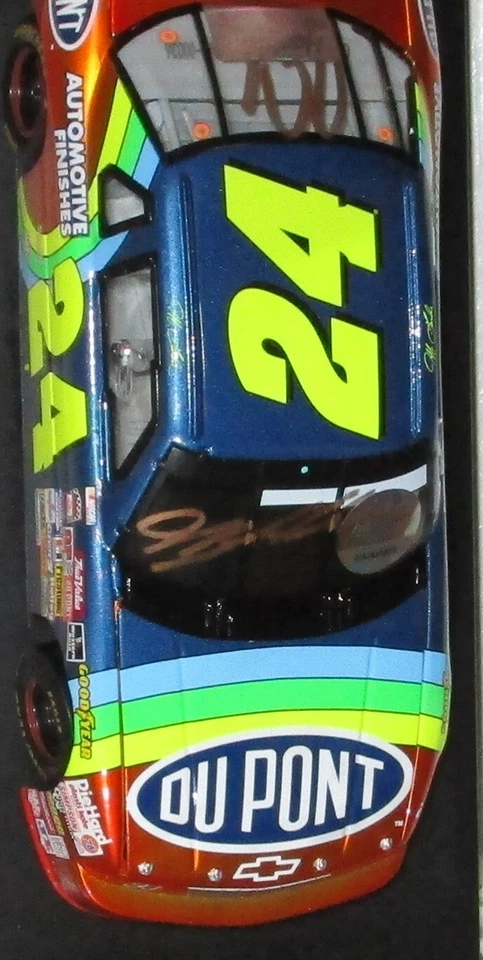 Jeff Gordon #24 Dupont Charlotte Win 1994 autografiado doble color líquido auto #35 Foto 2 de 4