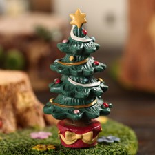 Fish Tank Aquarium Ornament Resin Christmas Tree Ornament Table Decor New