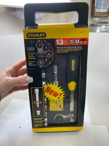 Stanley 3/8"" 6pt SAE Indexible Ratchet & Socket Set in Case