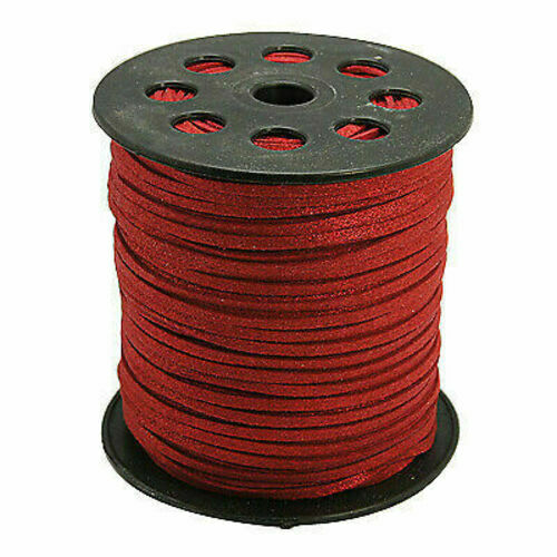 3 Meter Faux Kunstlederband Schnur Wildleder Schmuckband Faden 3mm - Bild 4 von 23