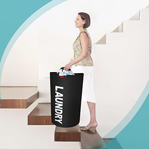 StorageRight 90L Large Laundry Basket, Laundry Hamper, Dirty Clothes Hamper for - Picture 7 of 7