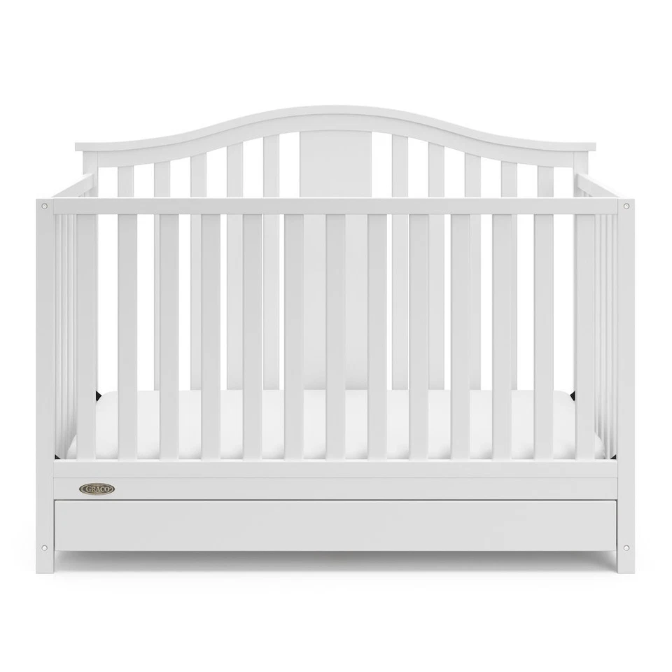 Graco Solano 4-in-1 Convertible Crib with Drawer - White - Image 3 of 4
