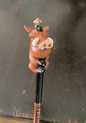Vtg 1994 PUMBAA & TIMONE Pencil Topper THE LION KING Disney Applause RARE 90s!