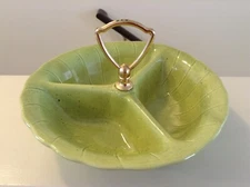 Vintage 1960 Green Lane & Co. Van Nuys, Calif U.S.A. Divided Nut Candy Relish