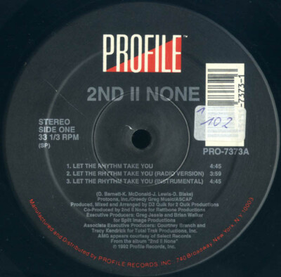 2nd II None - Let The Rhythm Take You (12'', Single)