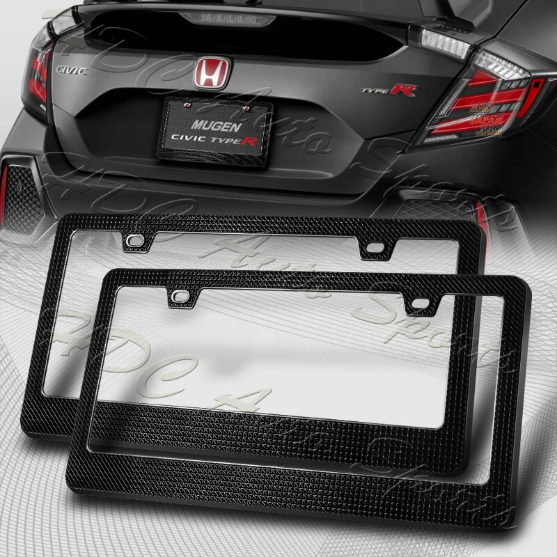 Black diamond license plate cover online