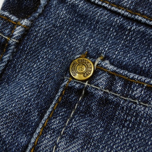 Dolce&Gabbana Avant Garde Metal Logo sz 33 x 36 Men’s denim blue jeans - Picture 8 of 13