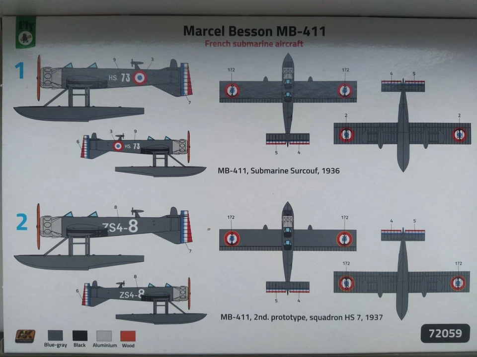 Marcel Besson MB-411 Pétrel ,1:72-FLY(SPEDIZIONE TRACCIATA) - Immagine 2 di 4