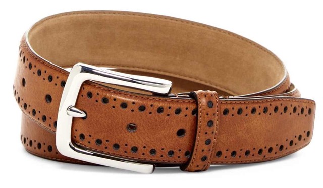 cole haan cognac belt