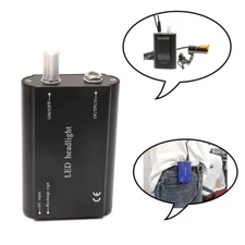 Rechargeable Battery Pack with Belt Clip for Dental LED Headlight Black US STOCK