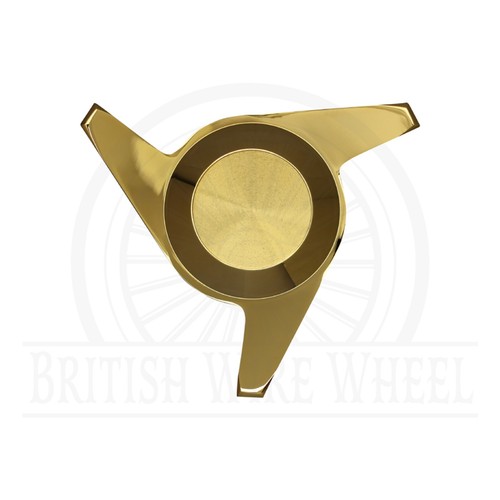 British Wire Wheel All Gold Wire Wheel Chips with Gold KO Spinner Caps, Set of 4 - Picture 28 of 58