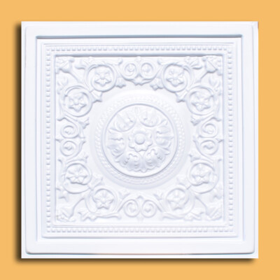 Grid System 24'' x 24'' PVC Ceiling Tiles MAJESTY White