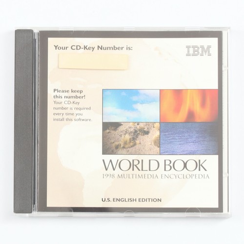 IBM World Book 1998 Multimedia Encyclopedia CD-ROM Software for PC - Afbeelding 1 van 3