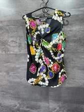 Moschino Boutique Silk Blouse Size USA 8