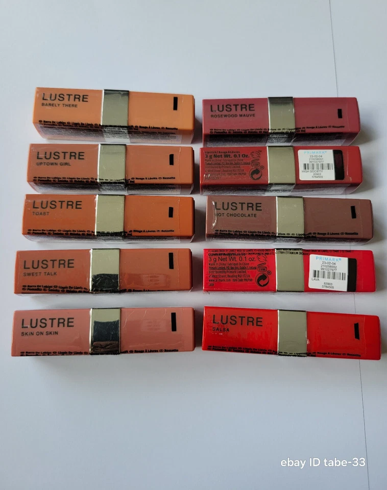 P.S. at Primark Lustre Satin Lipstick women Ladies girl markup Beauty product 3g