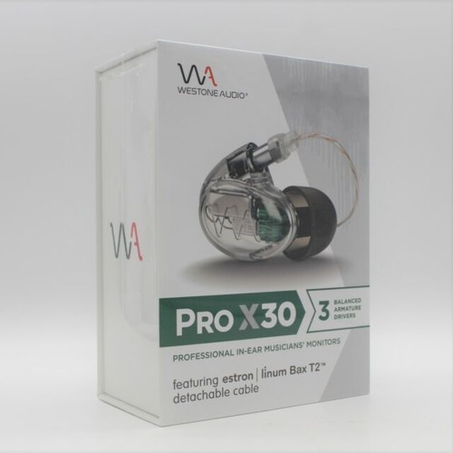 Westone Pro X30 Triple Driver Professional Musicians Monitor Earphones - Clear