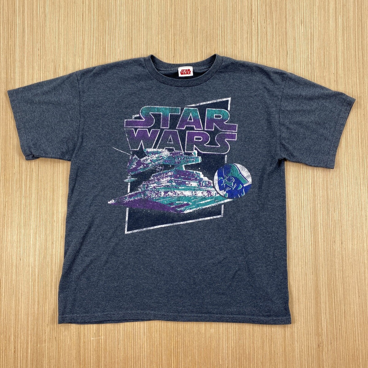 70〜80's Star Wars shirt ⑴ 70s style Star Wars A New Hope retro Baseball T Shirt Mdm