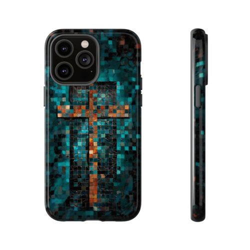 Phone Ink - Tough Case for iPhone Galaxy Pixel - Mosaic Christian Cross - 第 26/181 張圖片