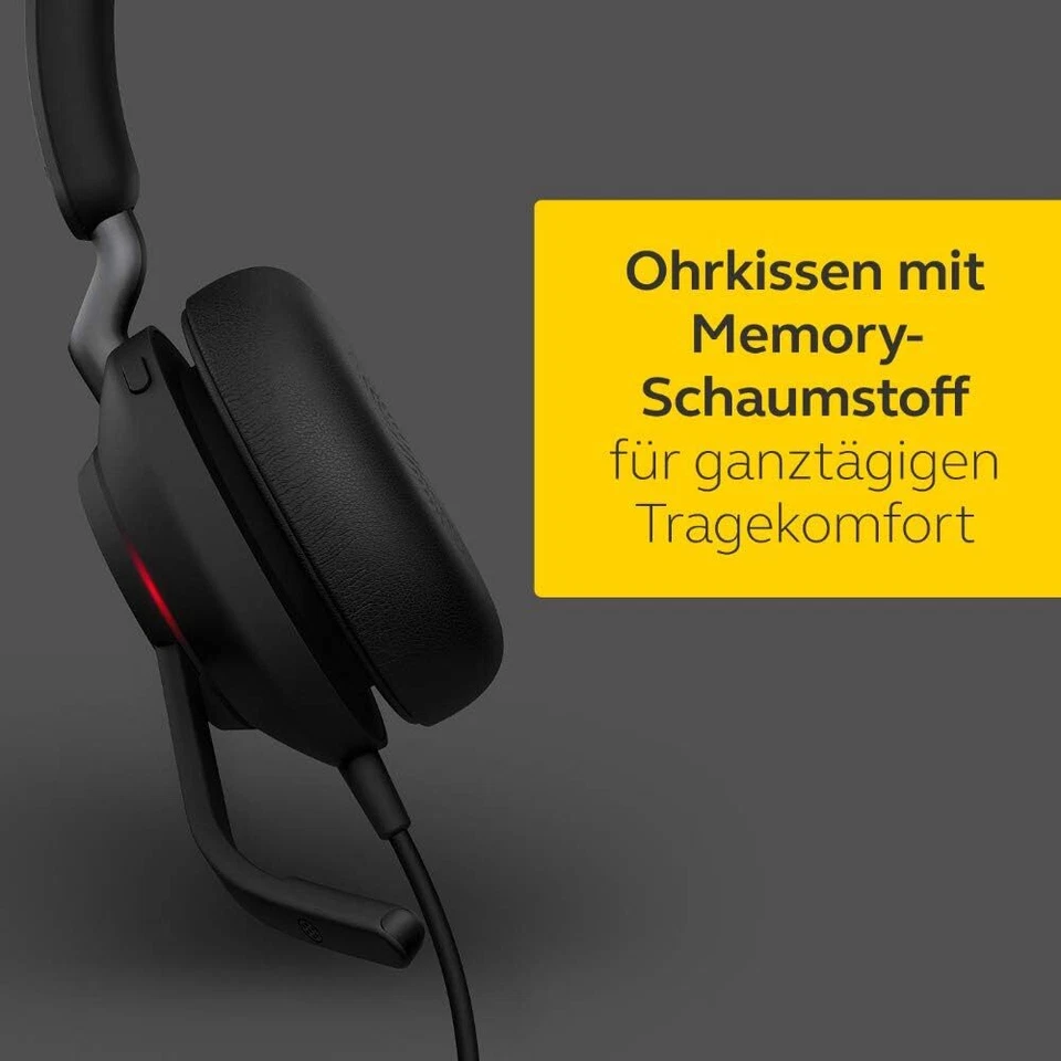 Jabra Evolve2 40 MS Mono USB-C PC Headset – Noise Cancelling - 24089-899-899 - Bild 4 von 4