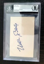 Milton Berle Signed Cut 3x5 Card, Comedian & Actor, (BGS) Beckett Certified