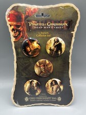 2006 Disney Pin Set (4) Pirates of the Caribbean Jack Sparow Dead Mans Chest